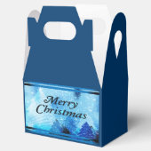 美しい白いクリスマス フェイバーボックス (オープン)