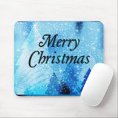 美しい白いクリスマス マウスパッド (マウス)