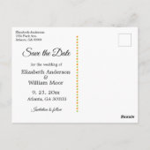 美しい白いデイジーが日付のはがきを保存 ポストカード (裏面)