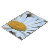 美しい白いデイジー花 ノートブック (左側)