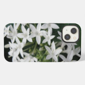 美しい白いトロピカルフラワーのiPadケース iPhoneケース (裏面横)