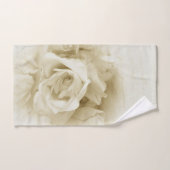 美しい白いバラの芸術 バスタオルセット (ハンドタオル)