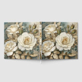 美しい白いバラ ゲストブック (全面)