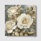 美しい白いバラ ゲストブック (裏面)