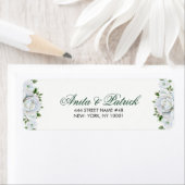 美しい白いバラ ラベル (インサイチュ)