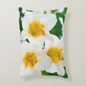 美しい白いユリ - Lilium candidum アクセントクッション (正面(垂直))