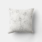 美しい白いラン クッション (裏面)