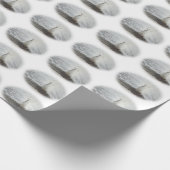 美しい白い孔雀 ラッピングペーパー (角)