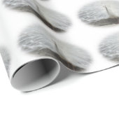 美しい白い孔雀 ラッピングペーパー (ロールコーナー)