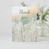 美しい白い庭の花をありがとう サンキューカード (スタンド正面)