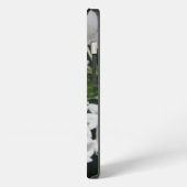 美しい白い熱帯花iPadケース iPhoneケース (左側面)