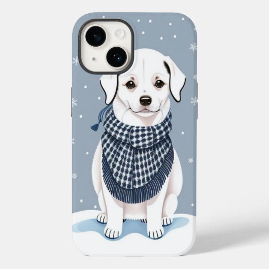 美しい白い犬 Case-Mate iPhoneケース (裏面)
