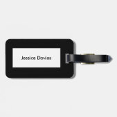 美しい白い白鳥カスタムの荷物札 ラゲッジタグ (裏面横)