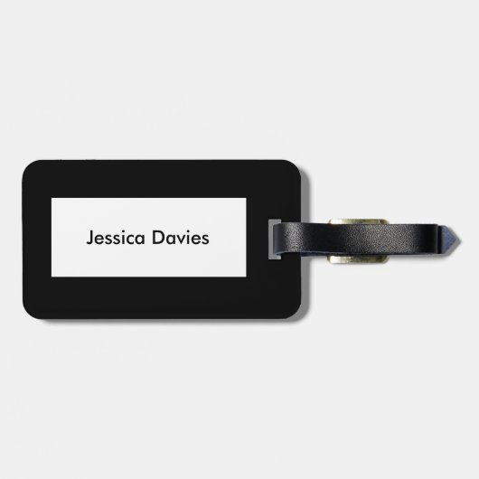 美しい白い白鳥カスタムの荷物札 ラゲッジタグ (裏面横)