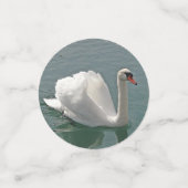 美しい白い白鳥 コンフェッティ (スモール正面)