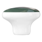 美しい白い白鳥 セラミックノブ (側面)