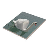 美しい白い白鳥 タイル (側面)