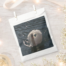 美しい白い白鳥 フェイバーバッグ