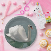 美しい白い白鳥 ペーパープレート (パーティー)