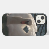 美しい白い白鳥 iPhoneケース (裏面横)