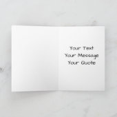 美しい白い種馬 | 水彩デザイン | グリーティングカード (内部)