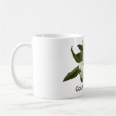 美しい白い花との"おはよう" コーヒーマグカップ (左)