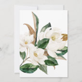 美しい白い花確認招待状 招待状 (裏面)