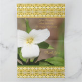 美しい白い花 カード (内部)