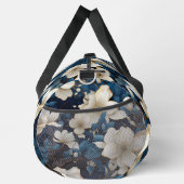 美しい白い花 ダッフルバッグ (右)