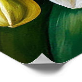 美しい白い蘭 ポスター (角)