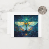 美しい白い蛾、超自然的な要素 ノートカード (正面/裏面インサイチュ)