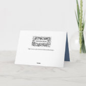 美しい白い青の黒い夕日の父の日 カード (裏面)