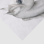 美しい白い馬の大イラストレーション 薄葉紙 (詳細)