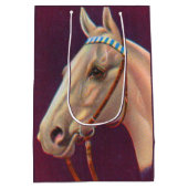 美しい白い馬 ミディアムペーパーバッグ (裏面)