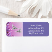 美しい白い鳩のペア ラベル (インサイチュ)