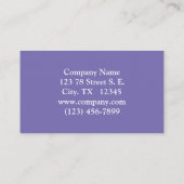 美しい白い鳩のペア 名刺 (裏面)