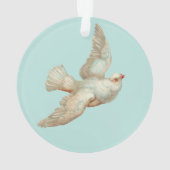 美しい白い鳩 オーナメント (裏面)