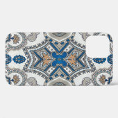 美しい白と青のアラベスク、イスラムのパター Case-Mate iPhoneケース (裏面 (横))