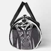 美しい白と黒を独自に作成 ダッフルバッグ (右)