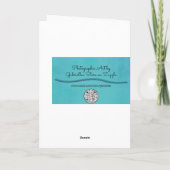 美しい白のカラリガーデンアートノートカード カード (裏面)