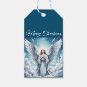 美しい白の守護天使 ギフトタグ (正面)