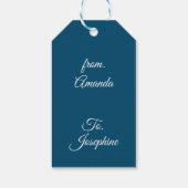 美しい白の守護天使 ギフトタグ (裏面)