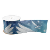 美しい白の守護天使 サテンリボン (リール)