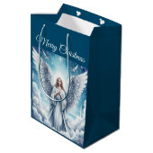 美しい白の守護天使 ミディアムペーパーバッグ (裏面アングル)