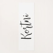 美しい白の馬術 ヨガマット (裏面)