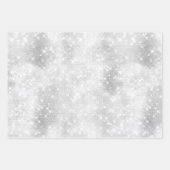 美しい白デザイン結婚のイベント ラッピングペーパーシート (正面)
