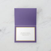 美しい白バラ色の背景シックありがとう カード (内部)