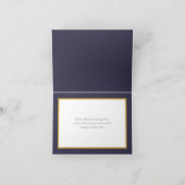 美しい白バラ色の背景シックありがとう カード (内部)