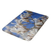 美しい白マグノリアSargentiana花 バスマット (アングル)