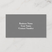 美しい白犬のグレーの写真 名刺 (裏面)